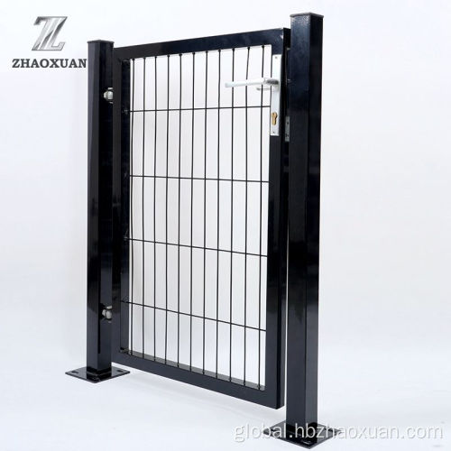 China Dark Green Garden Gate Round Tubes Supplier